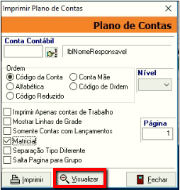 Tela do Athenas 3000 com destaque para o campo Visualizar.