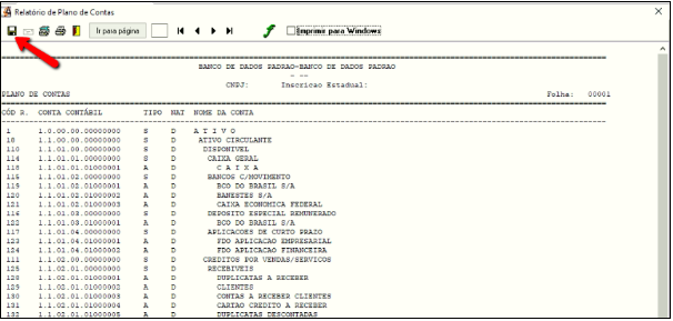 Tela do Athenas 3000 com destaque para o ícone de Disquete.