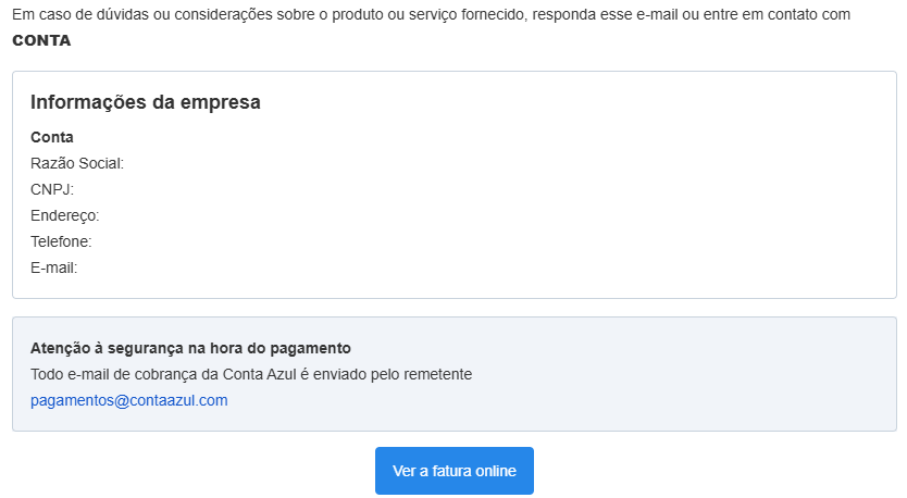 Tela do email do boleto da conta azul com dados da empresa.png