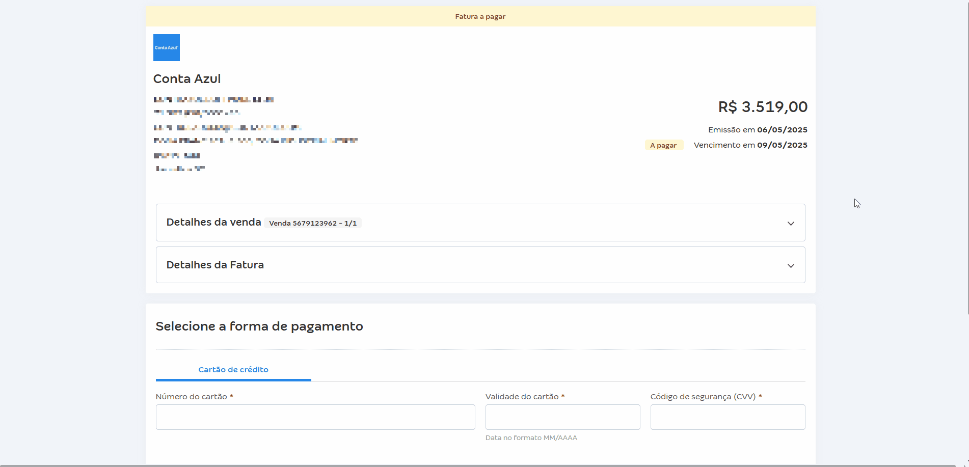 Passo a passo para visualizar fatura de link único da Conta Azul.gif