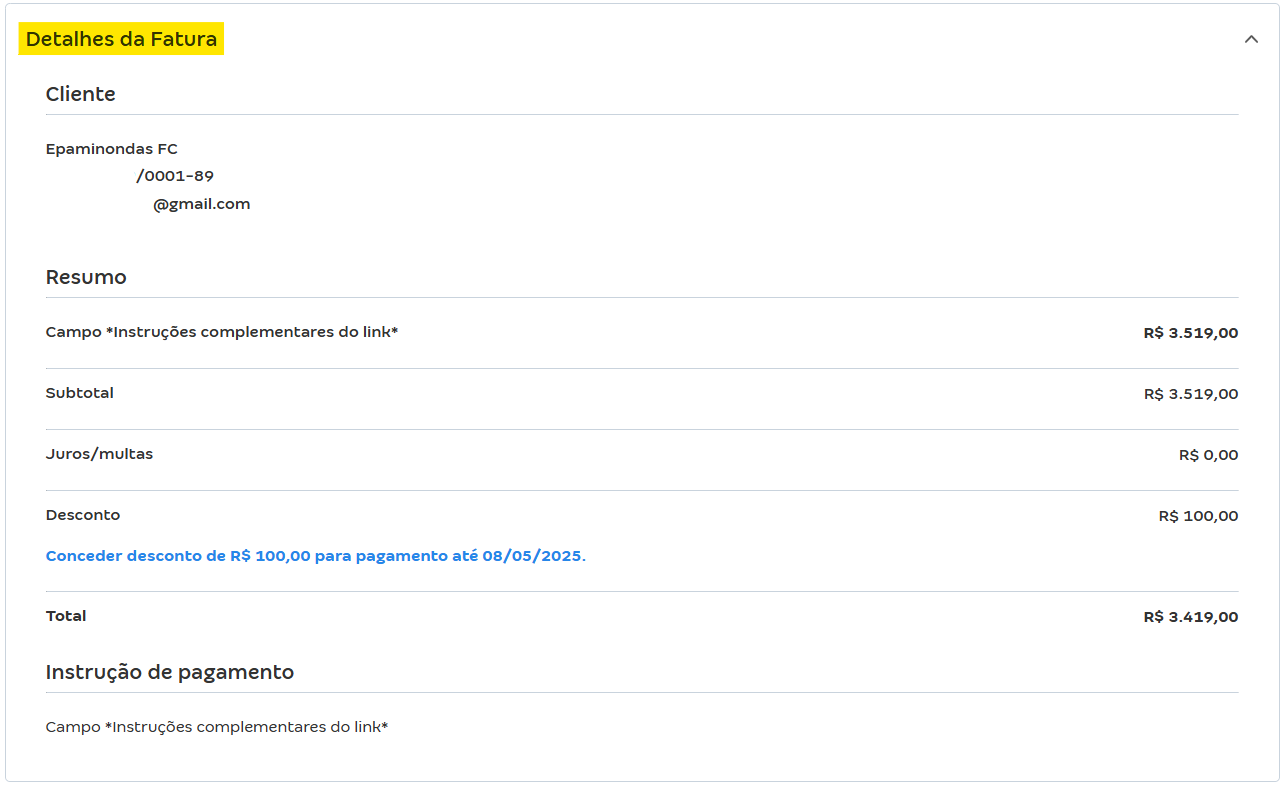 Tela do link unico da conta azul com destaque para os detalhes da fatura.png