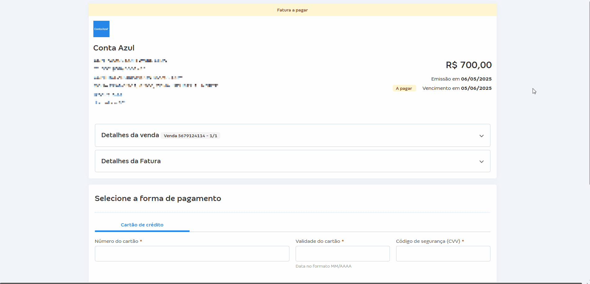 Passo a passo para visualizar fatura de link recorrente da Conta Azul.gif