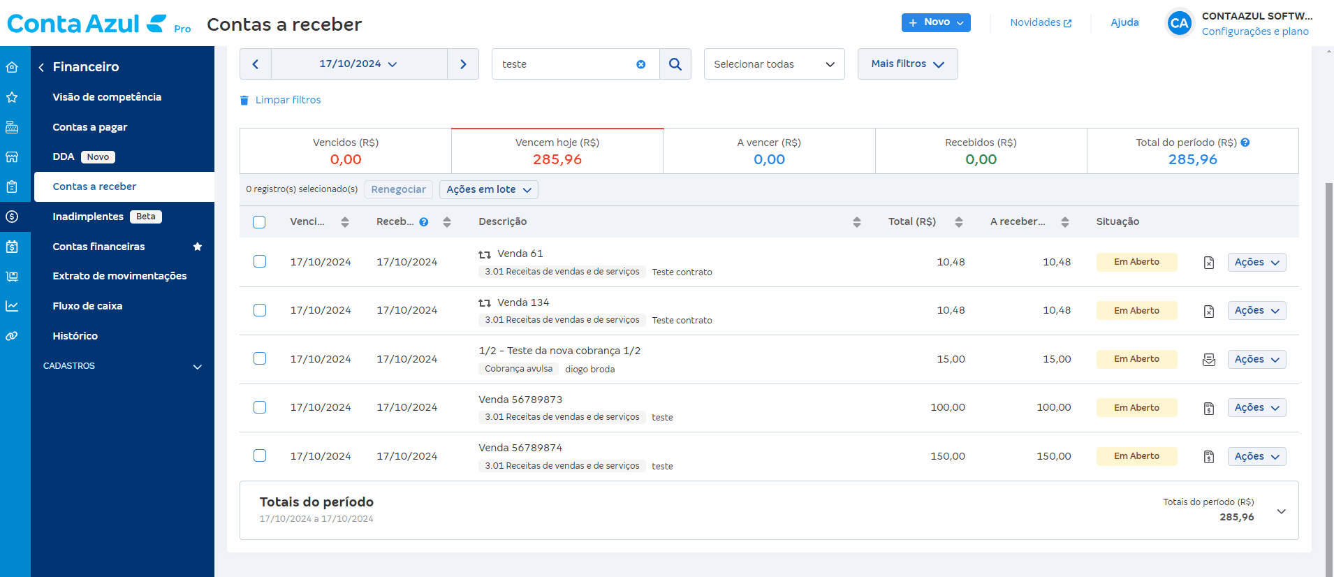 Passo a passo para visualizar o boleto e os lançamentos após realizar a renegociação.