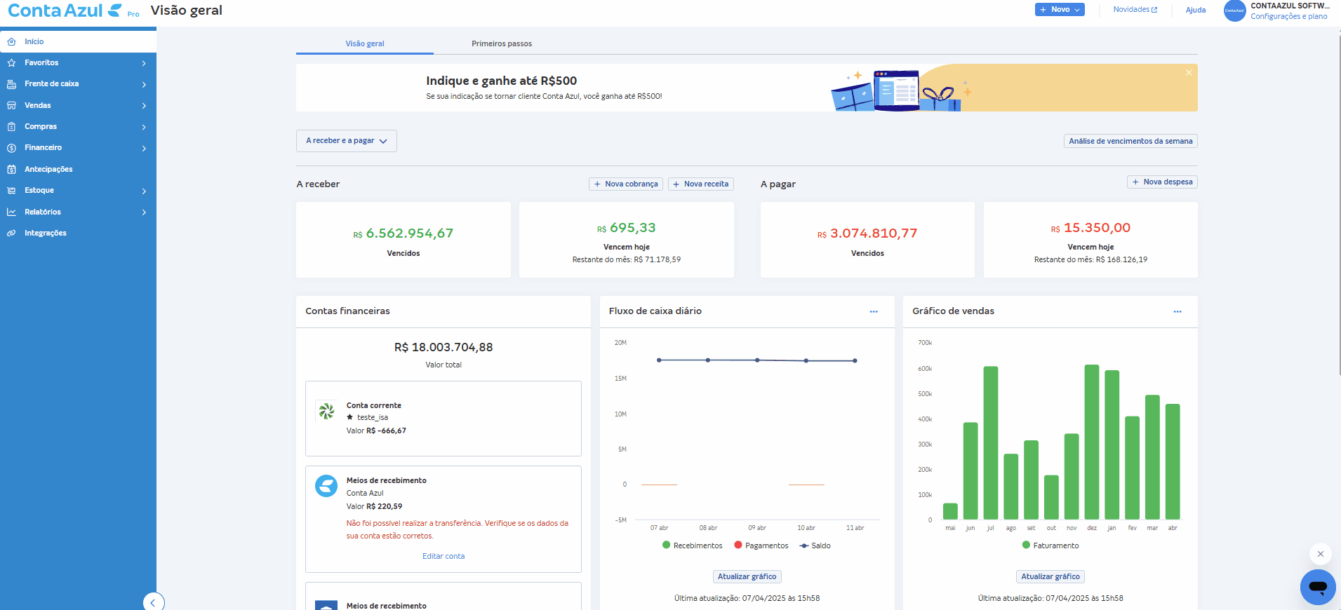 Passo a passo para acessar tela de Conciliações pendentes.gif