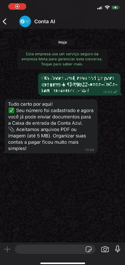 Passo a passo para enviar doc por whats para Conta AI Captura.gif