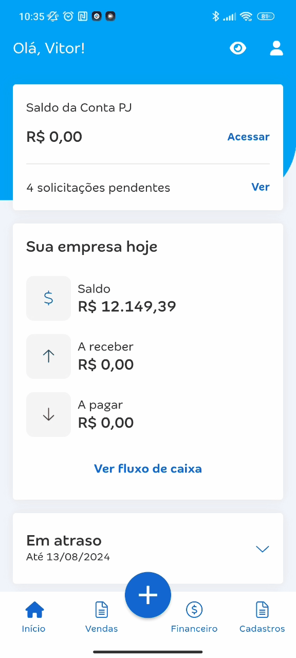 Passo a passo para visualizar a lista de usuários já convidados confirmados ou não na Conta PJ da ContaAzul IP.