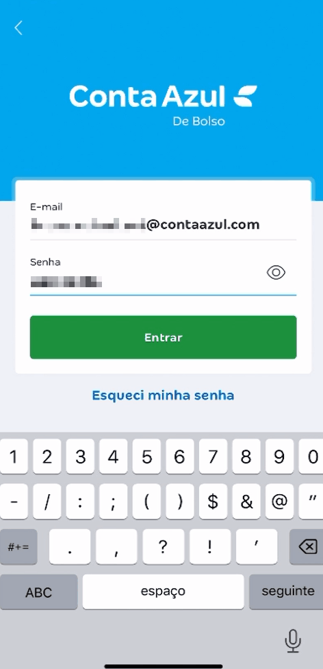 Passo a passo para finalizar cadastro de usuário na Conta PJ da ContaAzul IP.