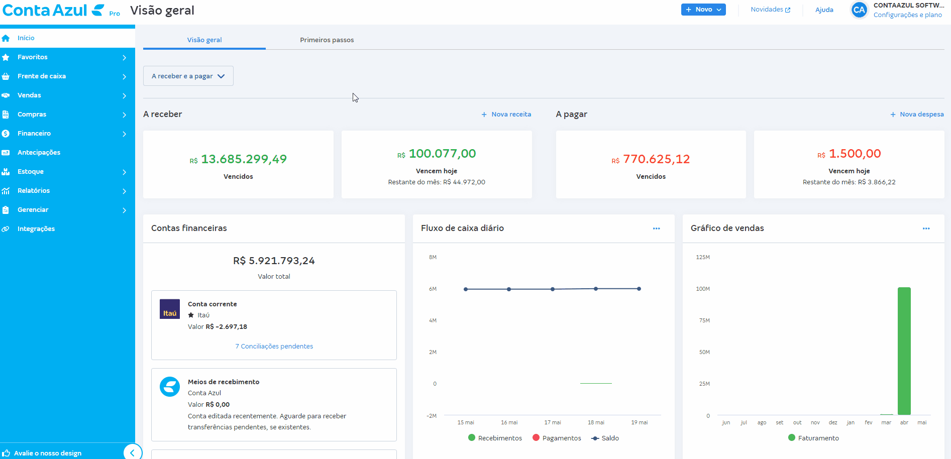 Passo a passo para aplicar filtros em lançamentos financeiros.