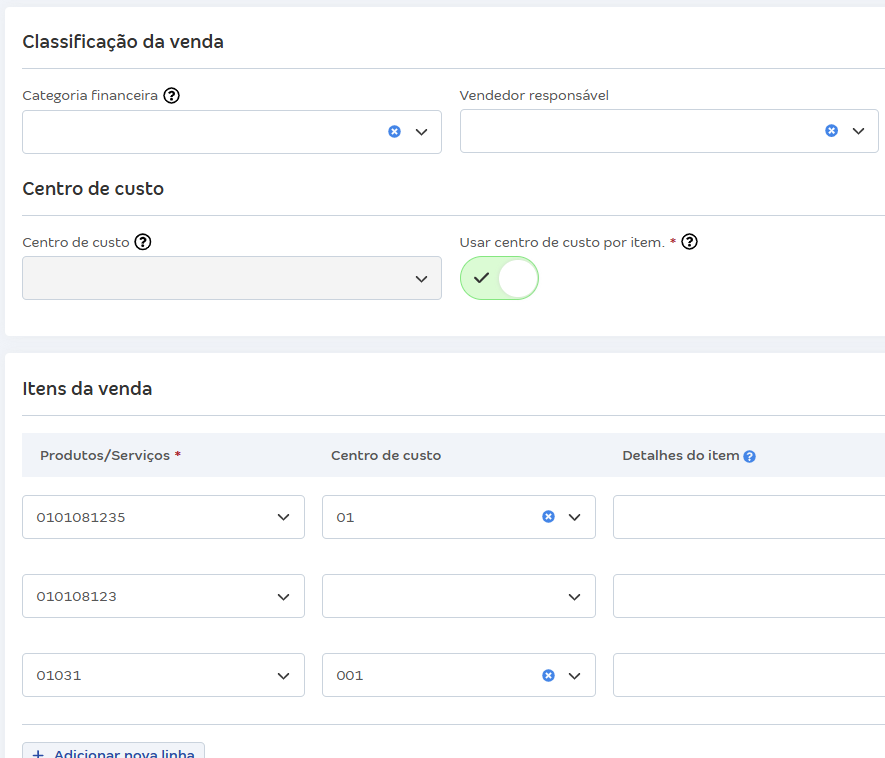 Tela de classificação da venda e itens do contrato.png