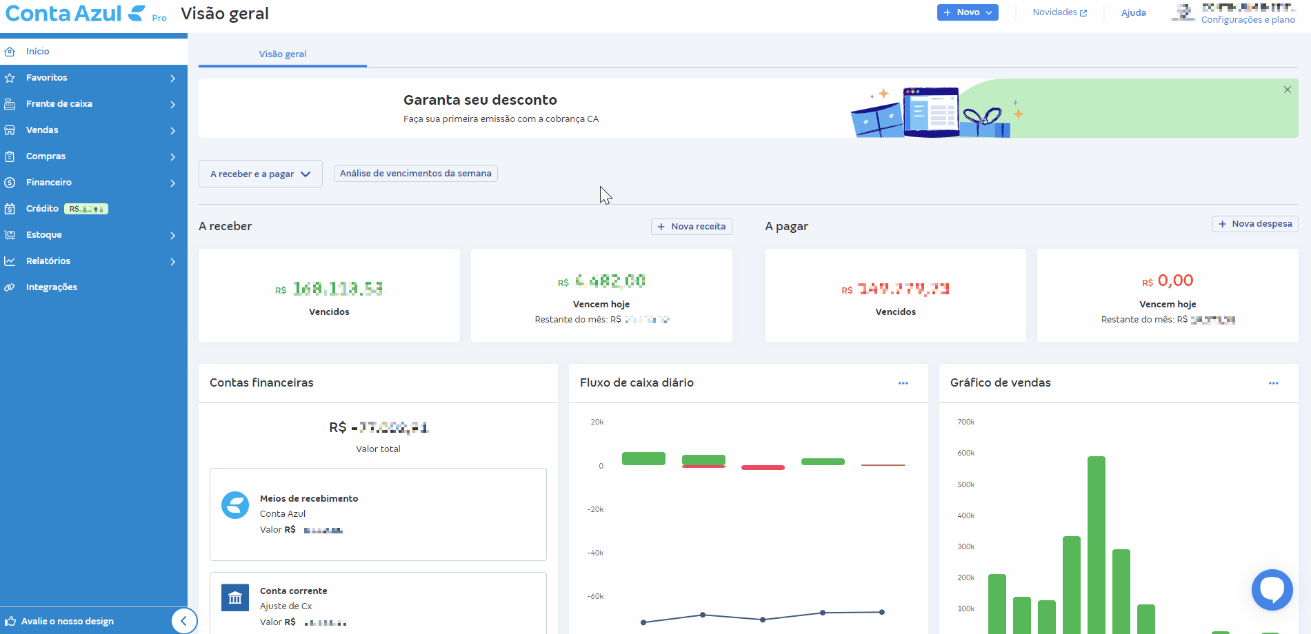 Passo a passo para solicitar a antecipação de recebíveis da Conta PJ da ContaAzul IP.