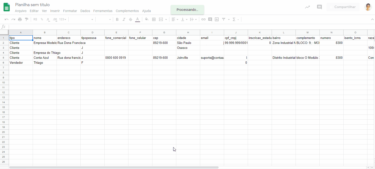 Passo a passo para abrir e visualizar os arquivos do backup nas Planilhas Google.