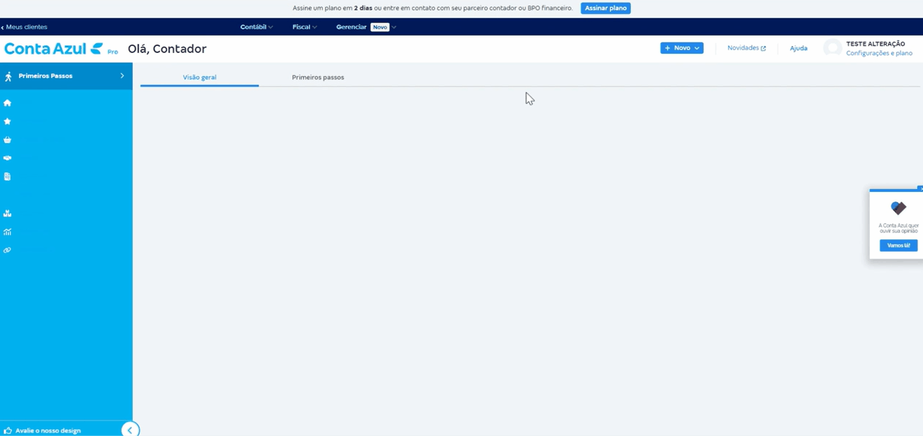 Passo a passo para selecionar o melhor plano e forma de pagamento na Conta Azul Pro.