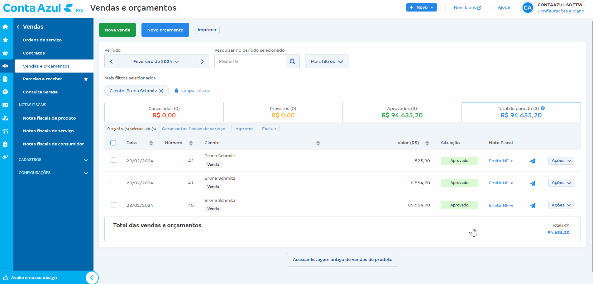 Passo a passo para ativar lembretes de vencimento na venda.