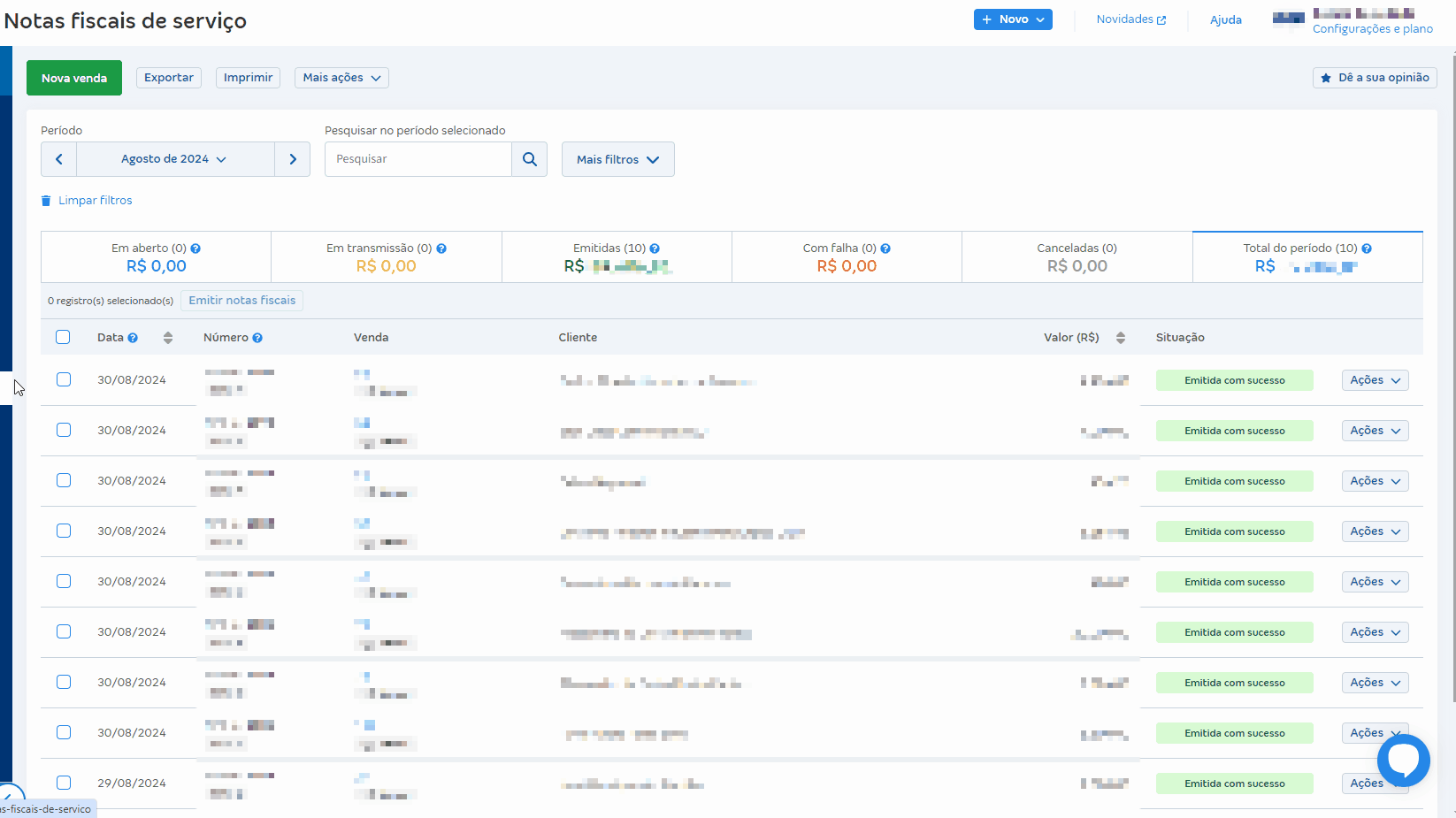 Passo a passo para editar NFS-e escriturada na Conta Azul..gif