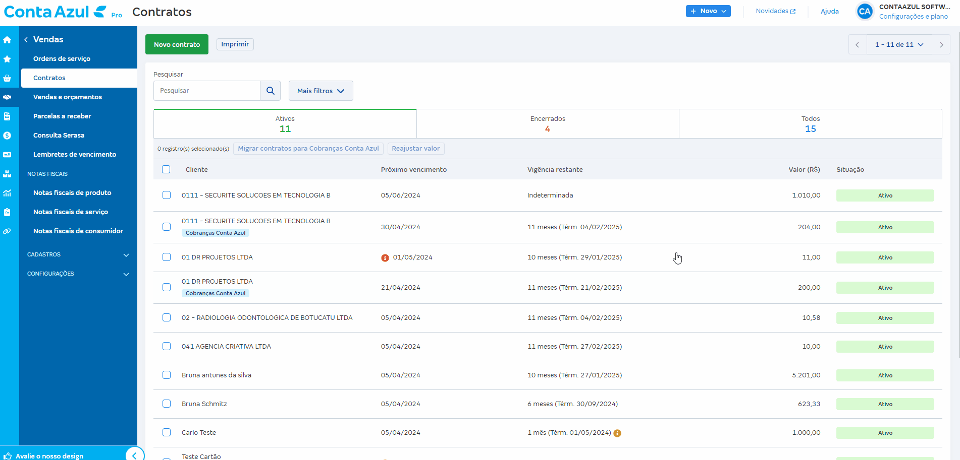 Passo a passo para identificar qual usuário fez a exclusão da venda recorrente.