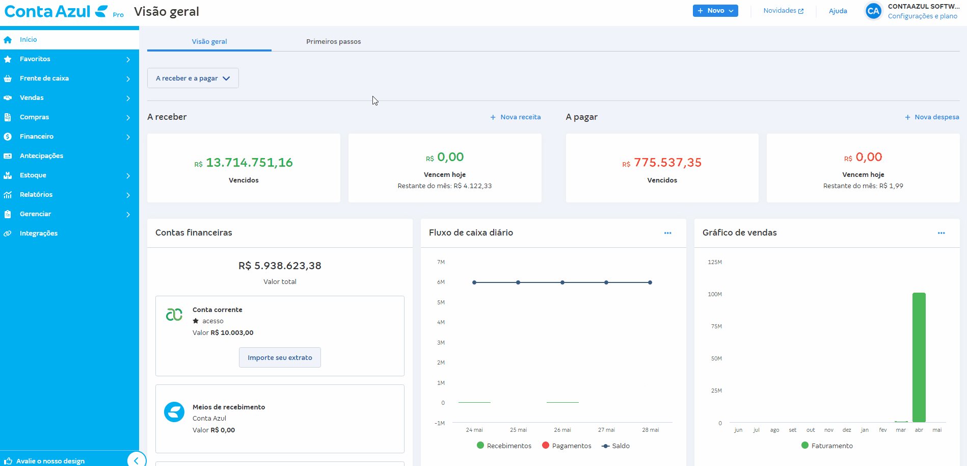 Passo a passo para filtrar em Contas a pagar.
