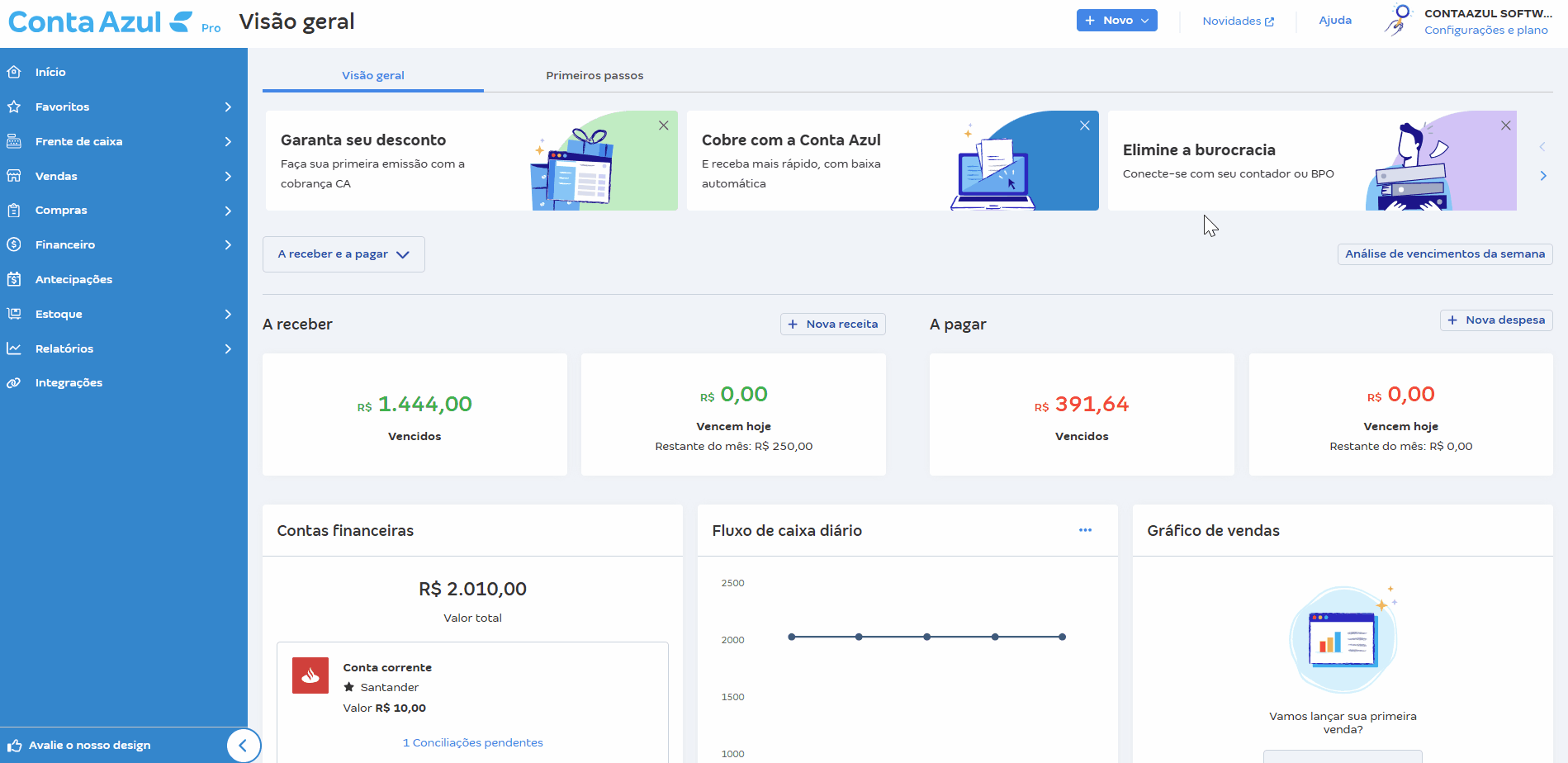 Passo a passo para acessar as Configurar notas fiscais de serviço.