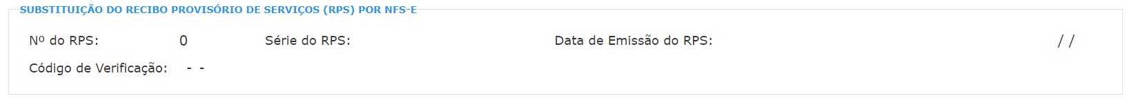Tela para consulta da Série do RPS no rascunho da NFS-e no portal da prefeitura no padrão Abaco.