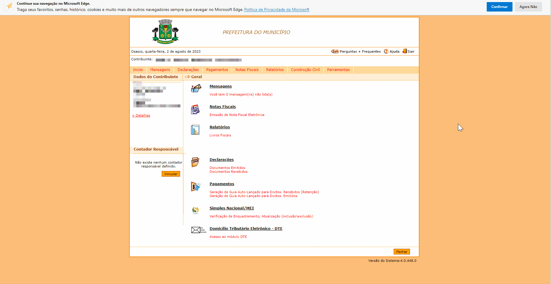 Passo a passo para gerar a Chave de Autenticação (Token) via Web Service no portal e-Governe.