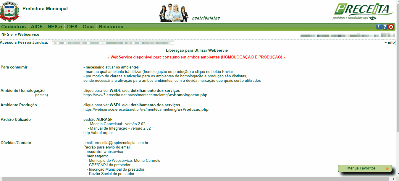  Solicitação de faixa RPS/DPS via aidf portal e-Receita.