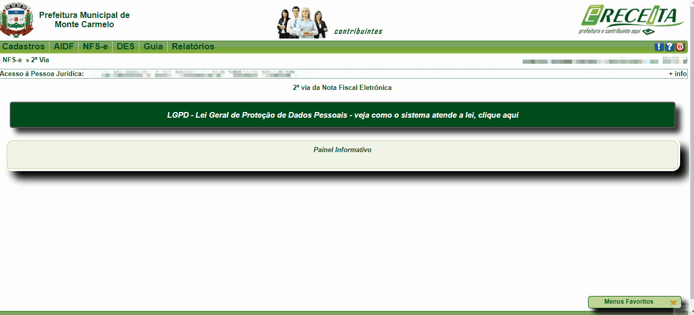 Passo a passo para consulta da Exigibilidade ISSQN em Outras Informações no portal e-Receita.