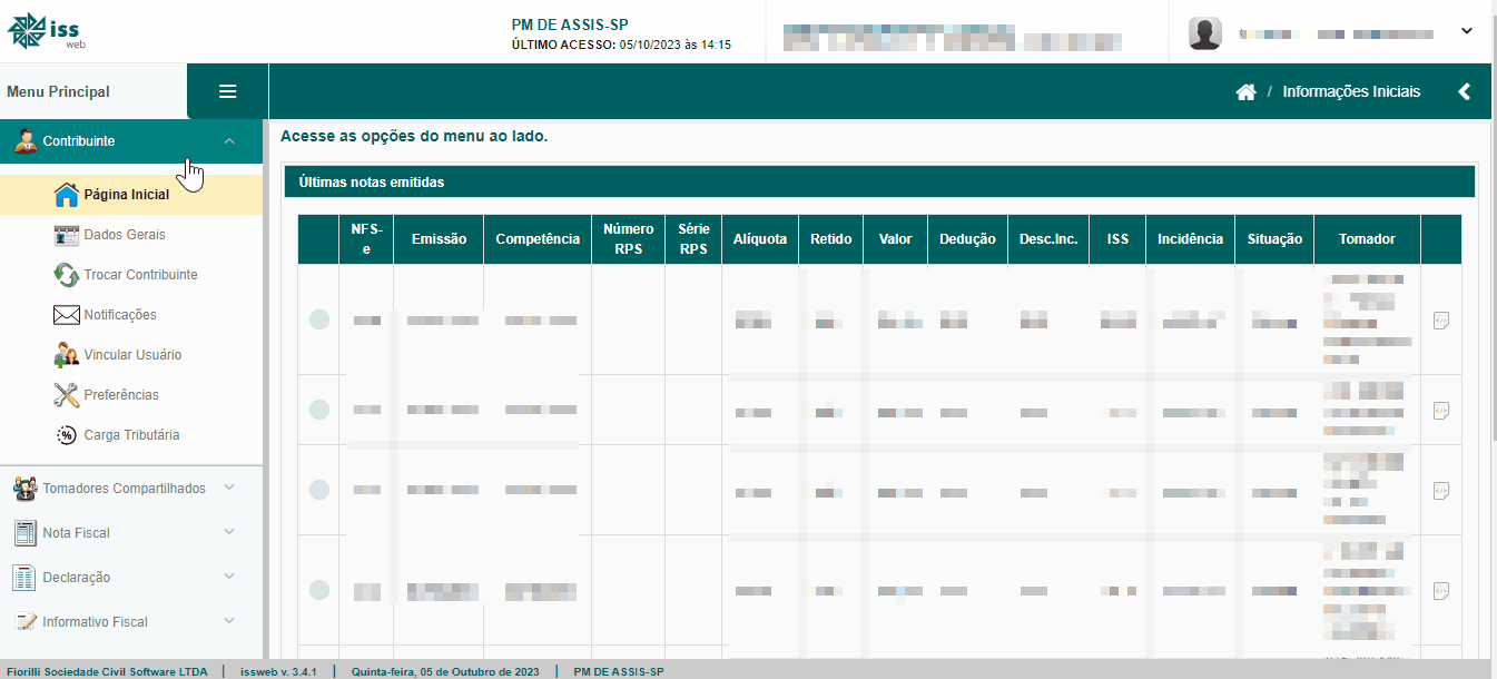Passo a passo para verificar e solicitar liberação para emissão de NFS-e no portal Fiorilli.