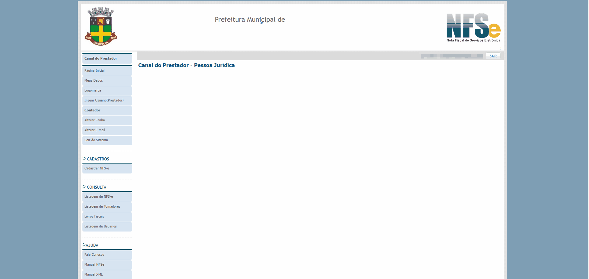 Passo a passo para consulta da Inscrição Municipal via Meus Dados no portal Futurize.