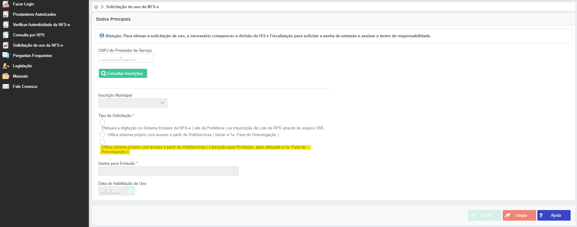 Solicitação de liberação para produção padrão System.png