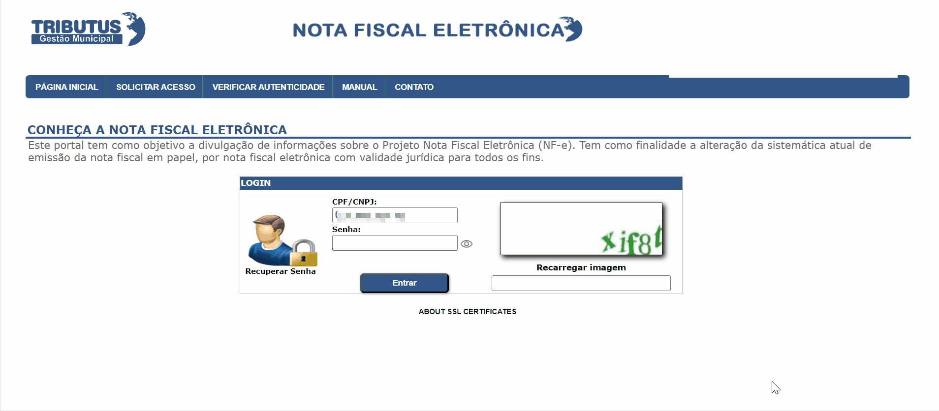 Acesso ao padrão Tributos Municipais.gif